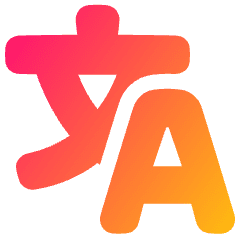 Translate Text Icon from Plump Gradient Set