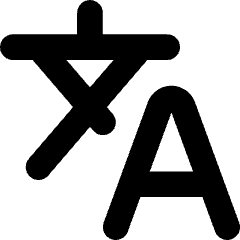 Translate Text Icon from Core Solid Set