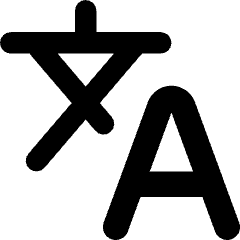 Translate Text Icon from Core Remix Set