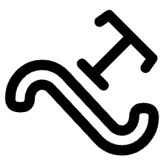 Type On Path Icon from Plump Line Set