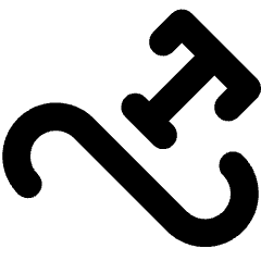 Type On Path Icon from Core Solid Set