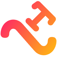 Type On Path Icon from Plump Gradient Set