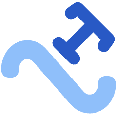 Type On Path Icon from Plump Flat Set