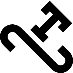 Type On Path Icon from Sharp Remix Set