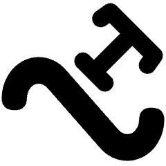 Type On Path Icon from Plump Solid Set