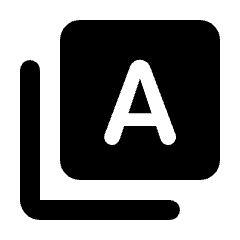 Type Specimen Fill Icon from Rounded Fill - Streamline Material Set