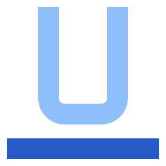 Underline Text 1 Icon from Sharp Flat Set