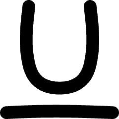 Underline Text 1 Icon from Flex Solid Set