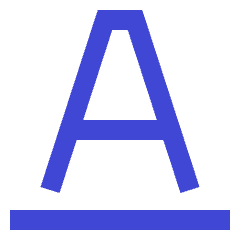 Underline Text 2 Icon from Sharp Duo Set