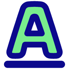 Underline Text 2 Icon from Plump Pop Set