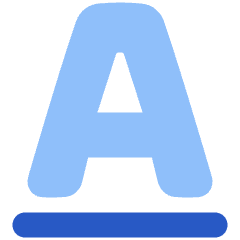 Underline Text 2 Icon from Plump Flat Set