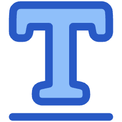 Underline Text 3 Icon from Plump Duo Set
