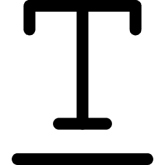 Underline Text 3 Icon from Core Line Set