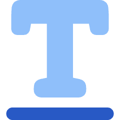Underline Text 3 Icon from Plump Flat Set