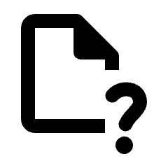 Unknown Document Icon from Rounded Line - Material Pro Set