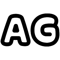 Uppercase Icon from Plump Line Set