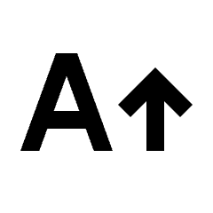 Uppercase Fill Icon from Sharp Fill - Material Pro Set