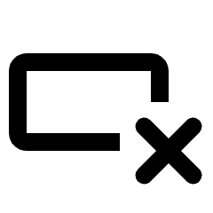 Variable Remove Icon from Rounded Line - Material Pro Set