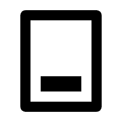 Vertical Align Bottom Alt Icon from Outlined Line - Material Pro Set