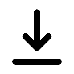 Vertical Align Bottom Icon from Rounded Line - Streamline Material Set