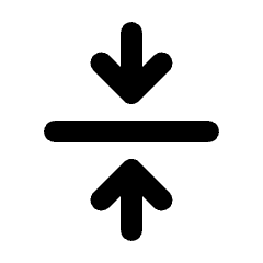 Vertical Align Center Icon from Rounded Line - Material Pro Set