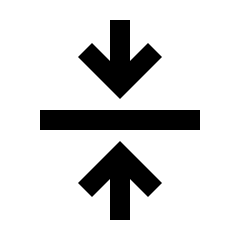 Vertical Align Center Fill Icon from Sharp Fill - Streamline Material Set