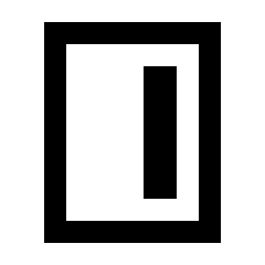 Vertical Align Right Icon from Sharp Line - Material Pro Set