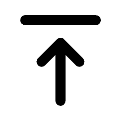 Vertical Align Top Icon from Rounded Line - Material Pro Set