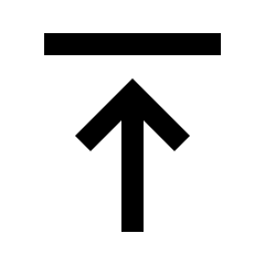 Vertical Align Top Fill Icon from Sharp Fill - Streamline Material Set