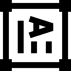 Vertical Text Box Icon from Sharp Line Set