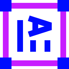 Vertical Text Box Icon from Sharp Neon Set