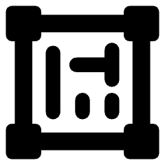 Vertical Text Box Icon from Core Solid Set