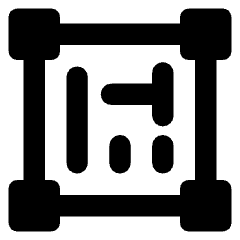 Vertical Text Box Icon from Core Remix Set