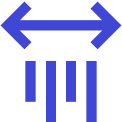 Vertical Text Spacing Icon from Sharp Duo Set