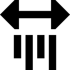 Vertical Text Spacing Icon from Sharp Remix Set