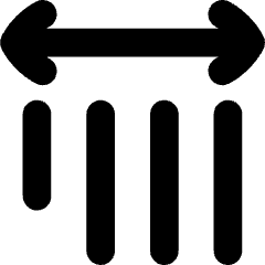 Vertical Text Spacing Icon from Flex Solid Set