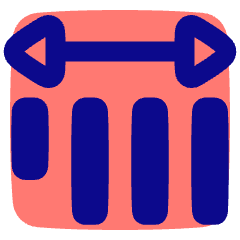 Vertical Text Spacing Icon from Plump Pop Set