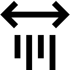 Vertical Text Spacing Icon from Sharp Line Set