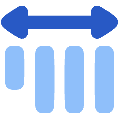 Vertical Text Spacing Icon from Plump Flat Set