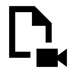 Video File Icon from Sharp Line - Streamline Material Set