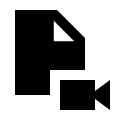 Video File Fill Icon from Sharp Fill - Material Pro Set