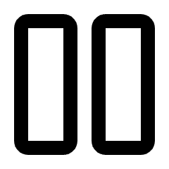 View Column 2 Icon from Rounded Line - Streamline Material Set