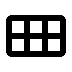 View Module Icon from Rounded Line - Streamline Material Set