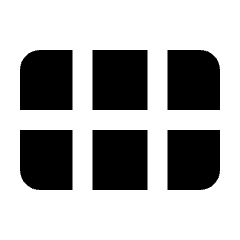 View Module Fill Icon from Rounded Fill - Streamline Material Set