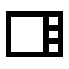 View Sidebar Icon from Sharp Line - Streamline Material Set