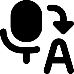 Voice Typing Word Convert Icon from Core Remix Set