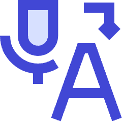 Voice Typing Word Convert Icon from Sharp Duo Set