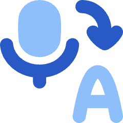 Voice Typing Word Convert Icon from Flex Flat Set