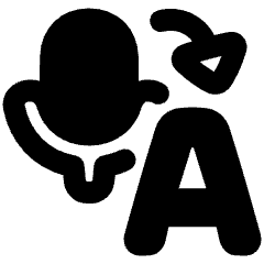 Voice Typing Word Convert Icon from Plump Remix Set