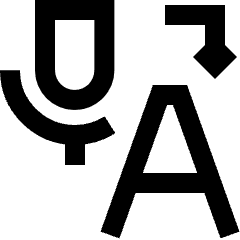 Voice Typing Word Convert Icon from Sharp Line Set